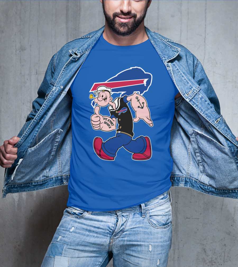 Buffalo Bills Popeye My Spirit Beanie T-Shirt