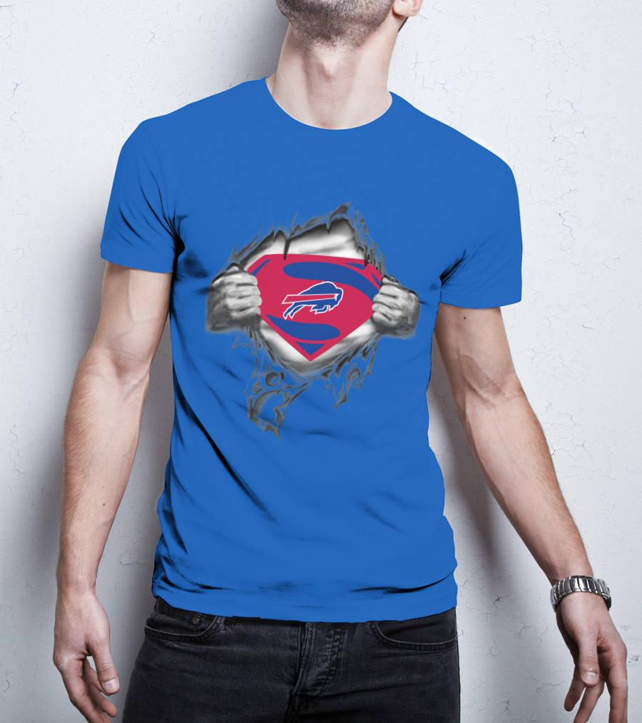 Buffalo Bills Superman Logo Unveiling T-Shirt