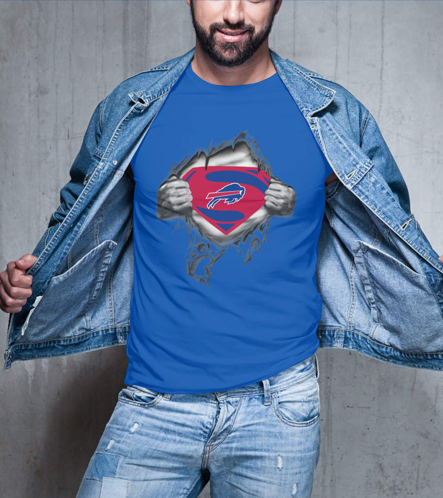 Buffalo Bills Superman Logo Unveiling T-Shirt