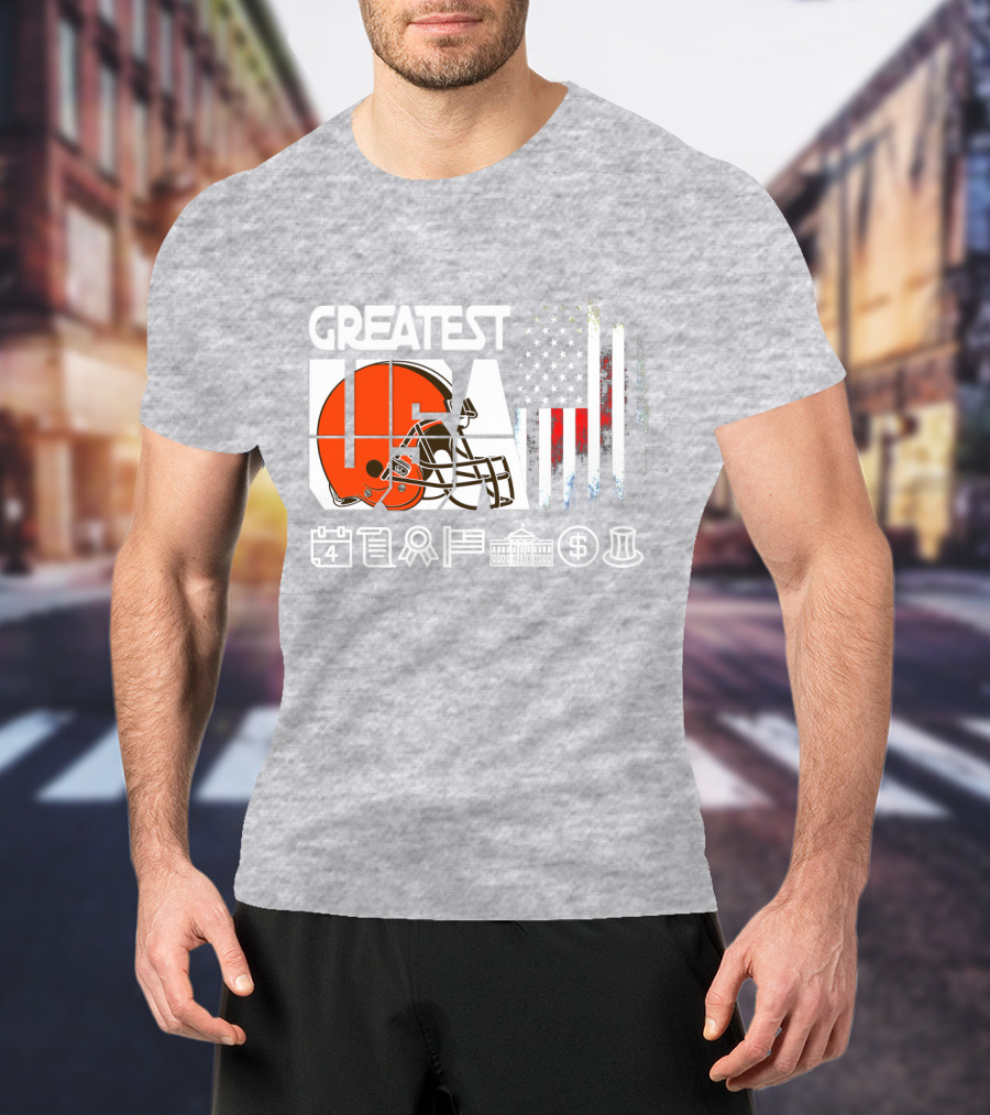 Greatest Usa America Football Helmets Calendar Flag Government Currency Traditions T-Shirt
