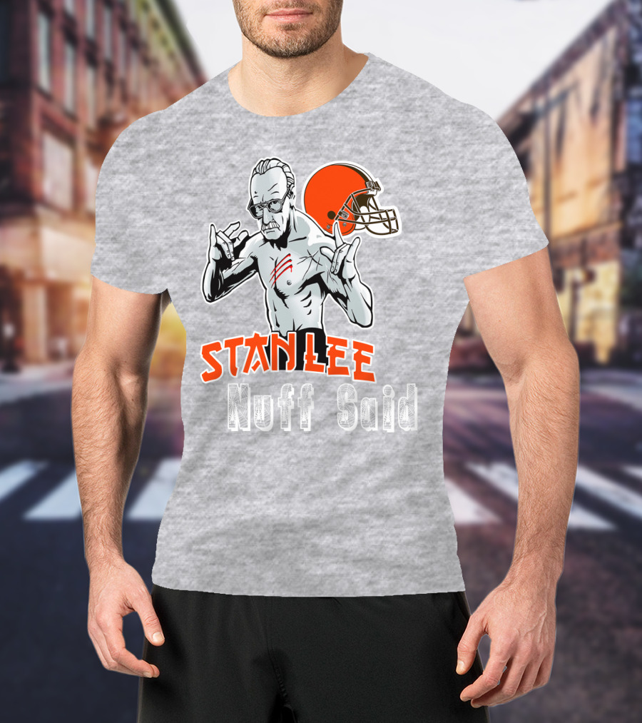 Stanlee Nuff Said Browns Helmet T-Shirt