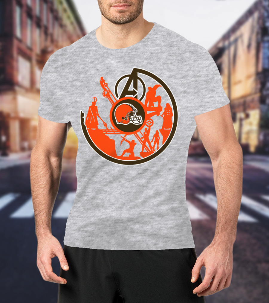 Cleveland Browns Avengers Mashup T-Shirt