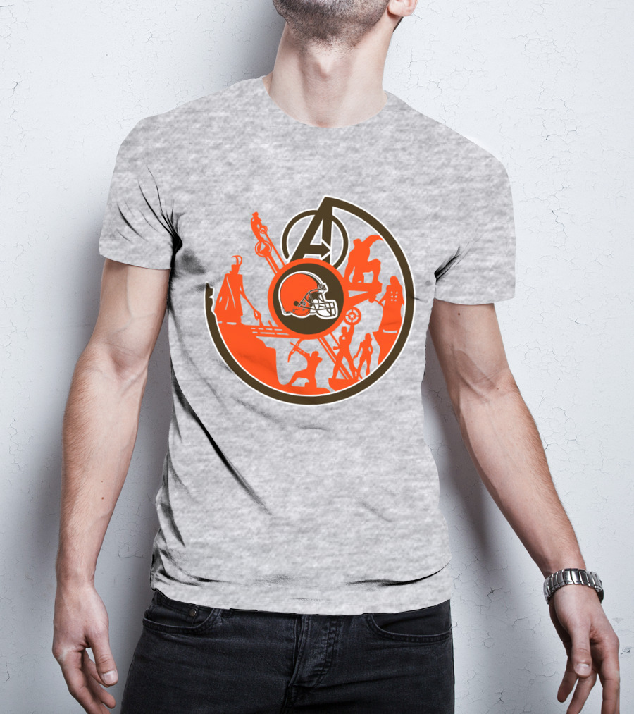 Cleveland Browns Avengers Mashup T-Shirt