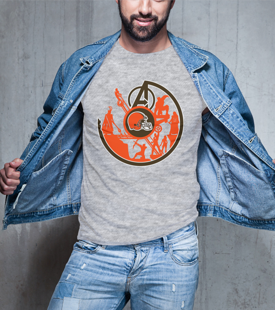 Cleveland Browns Avengers Mashup T-Shirt