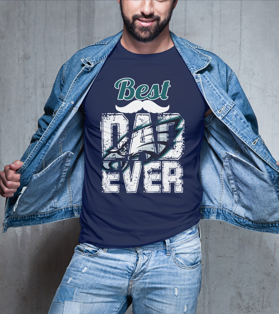 Best Dad Ever Eagles T-Shirt