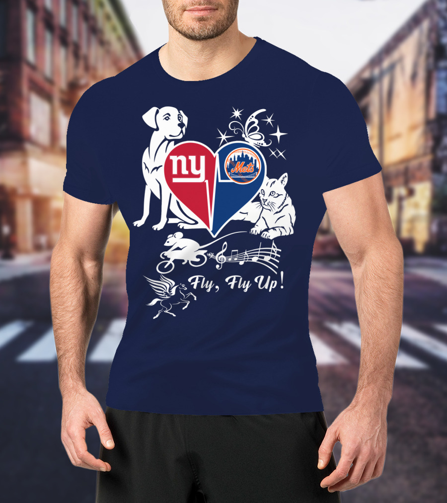 Ny Giants Mets Fly Fly Up T-Shirt