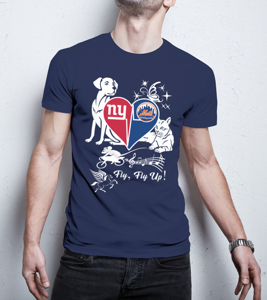 Ny Giants Mets Fly Fly Up T-Shirt