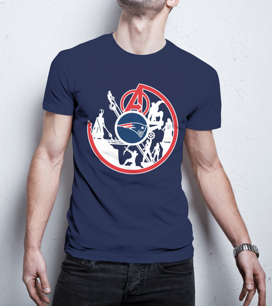 New England Patriots Avengers Crossover T-Shirt