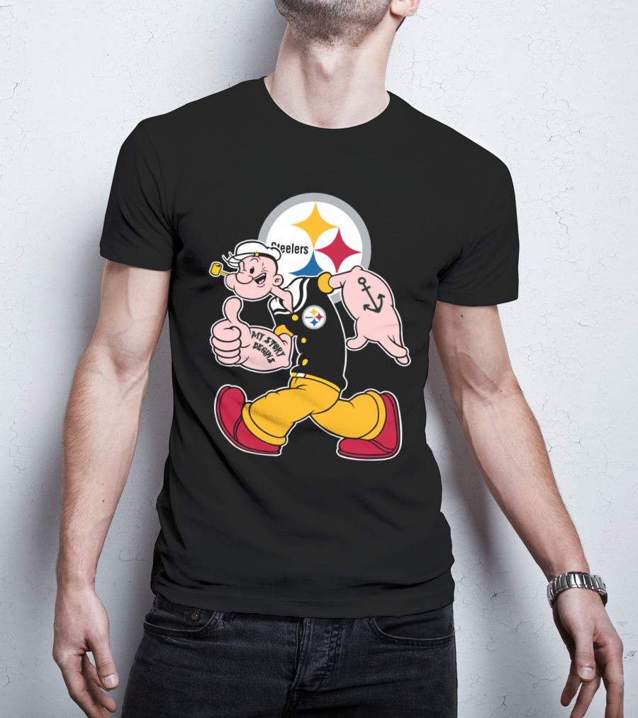 Steelers Popeye My Story Begins T-Shirt