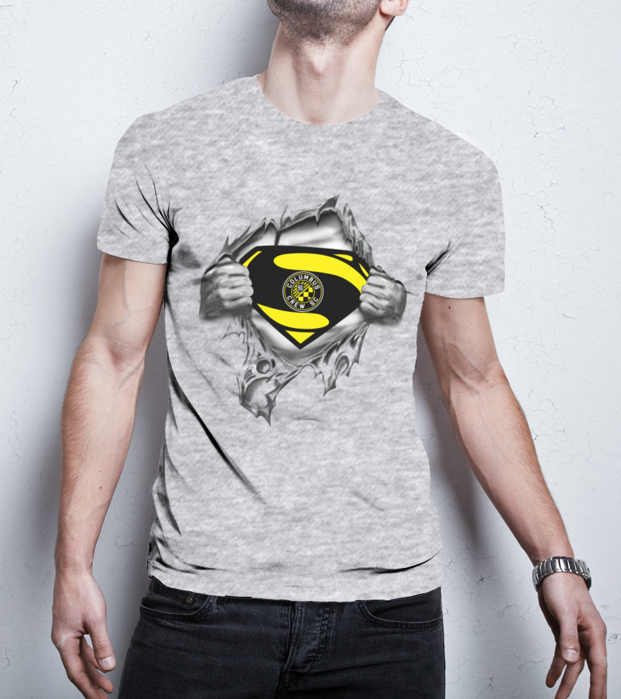Columbus Crew Sc Superman Emblem Soccer T-Shirt
