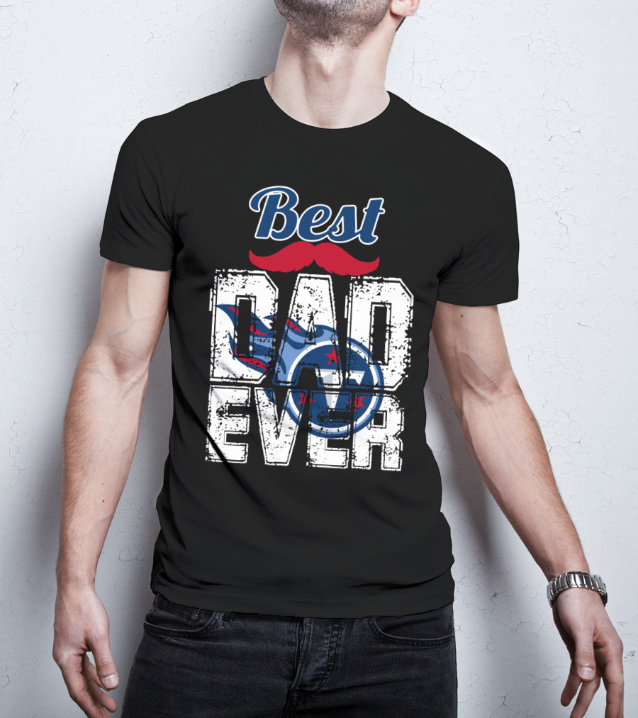 Best Dad Ever Titans Football T-Shirt