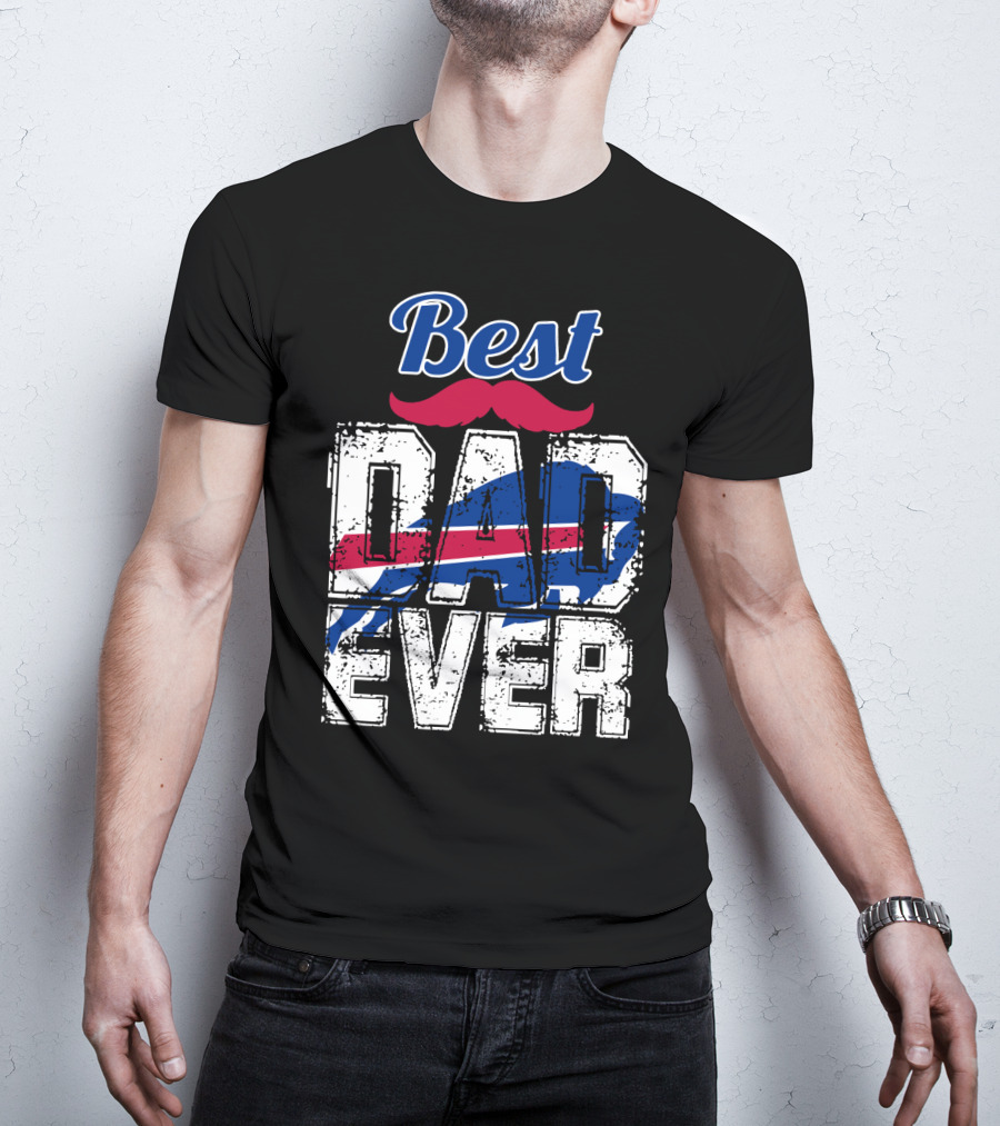 Best Dad Ever Bills Football T-Shirt