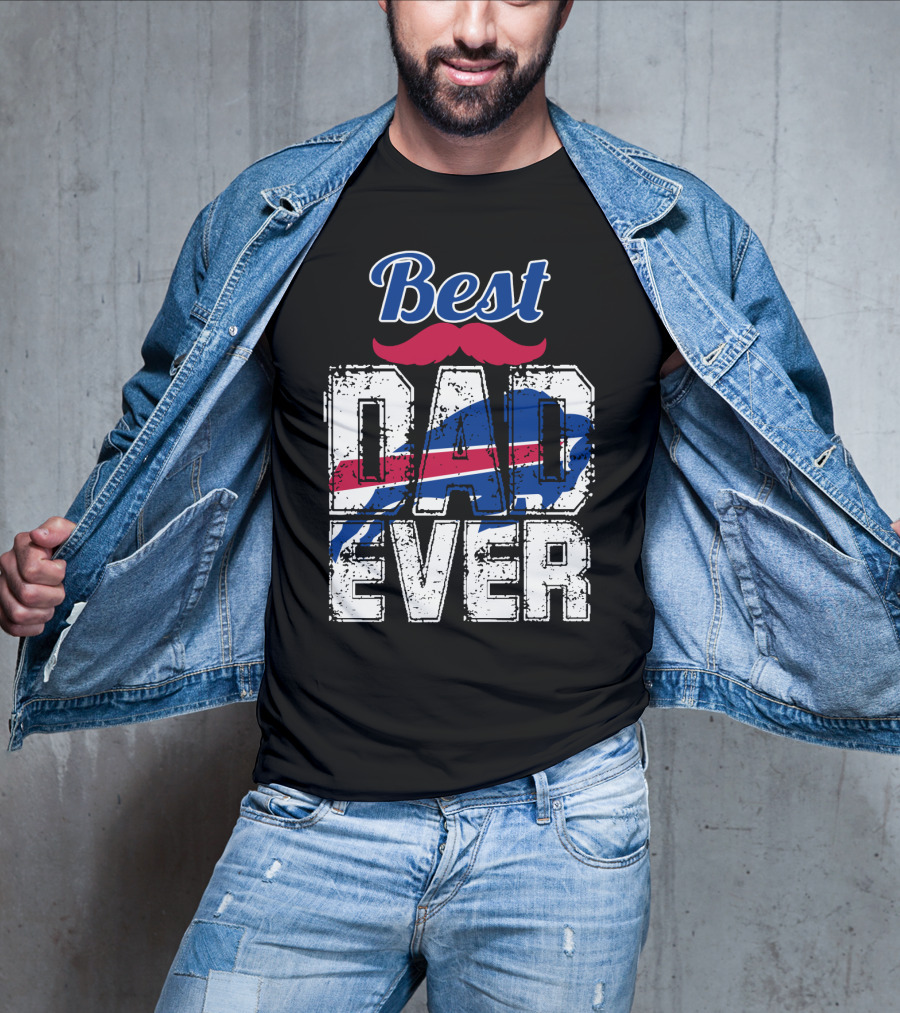 Best Dad Ever Bills Football T-Shirt