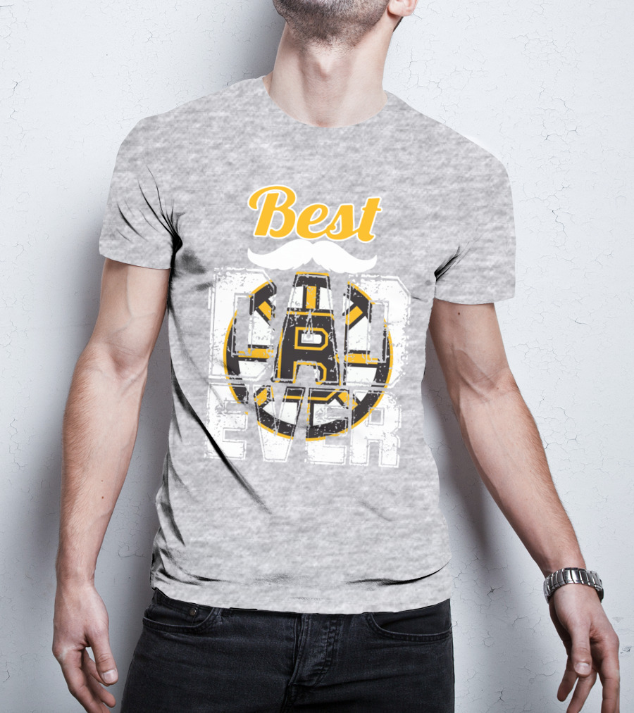 Best Dad Ever Bruins T-Shirt