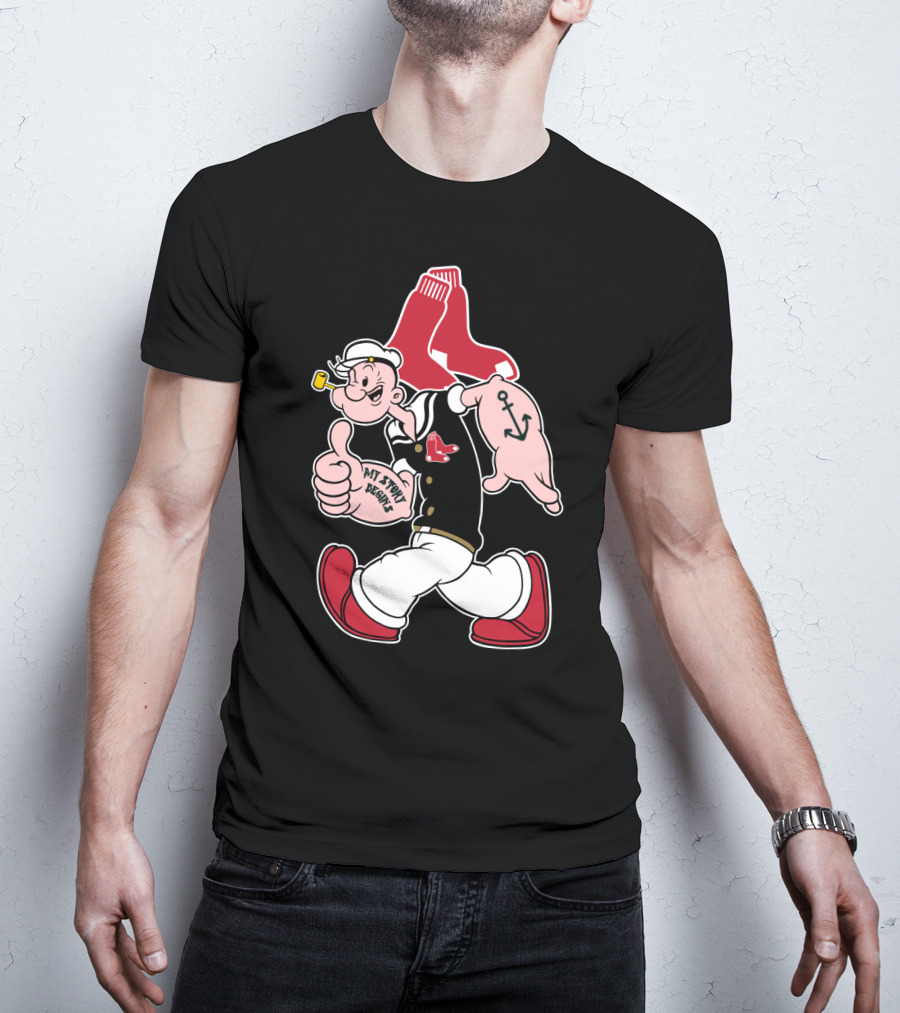 Boston Red Sox Popeye My Story Begins T-Shirt