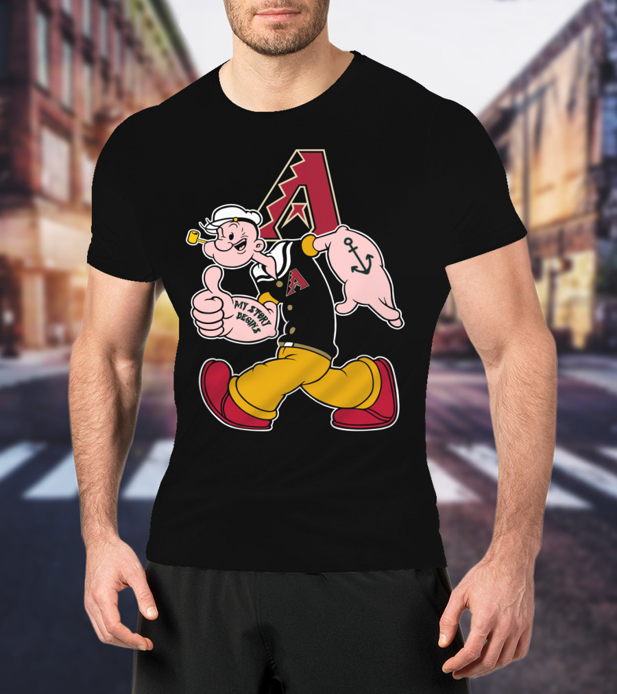 Arizona Diamondbacks A Popeye My Story Begins T-Shirt