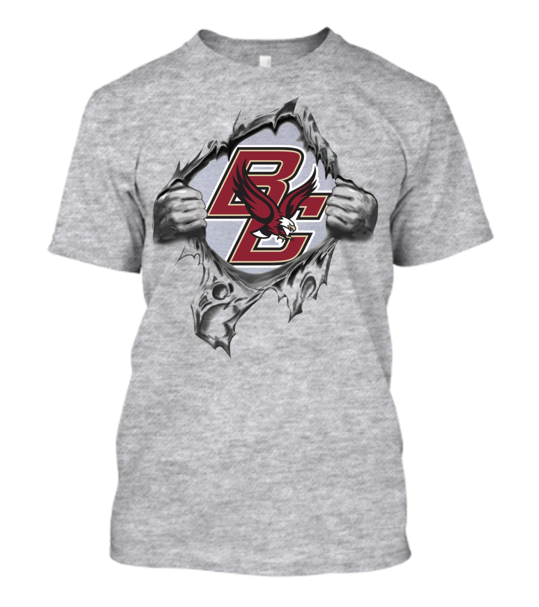 Bc Eagle Logo Ripped Skin T-Shirt