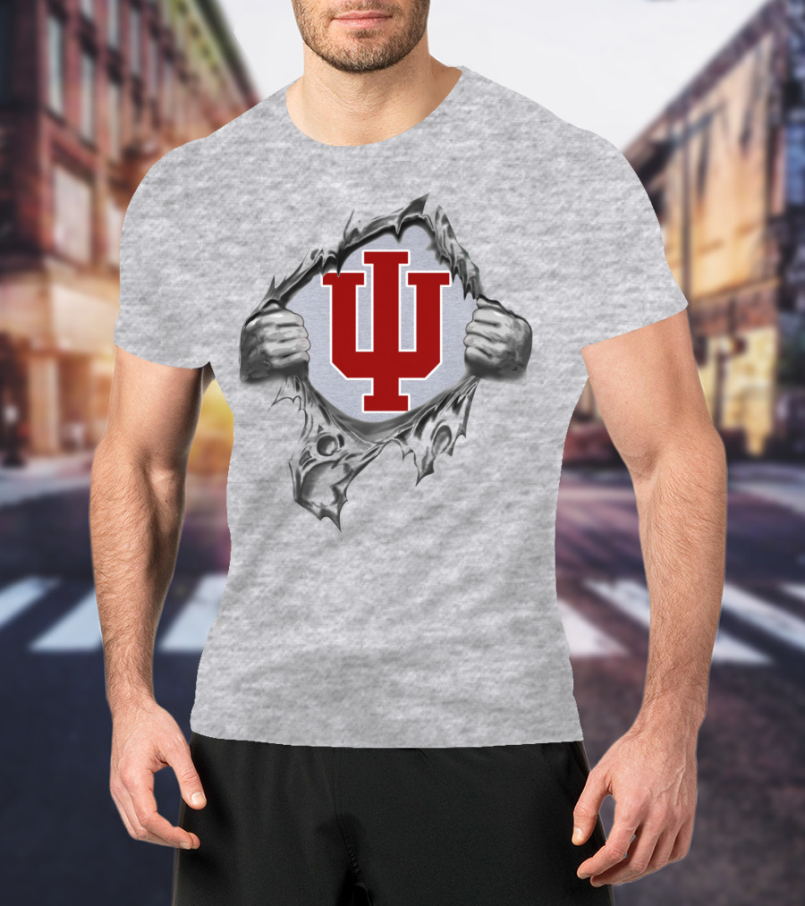 Indiana Hoosiers Athletic Logo Burst T-Shirt