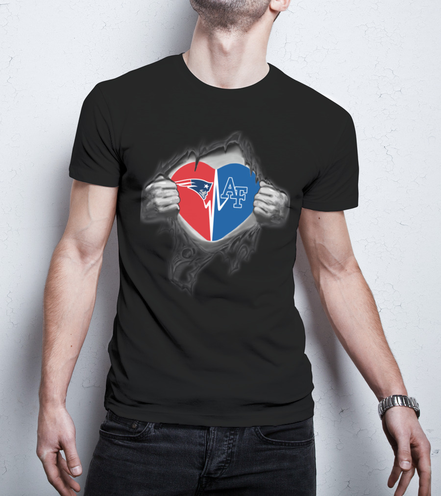Patriots Heart Af Air Force Falcons T-Shirt