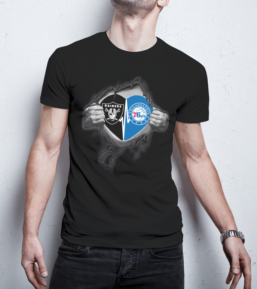 Raiders Philadelphia 76ers Fusion T-Shirt