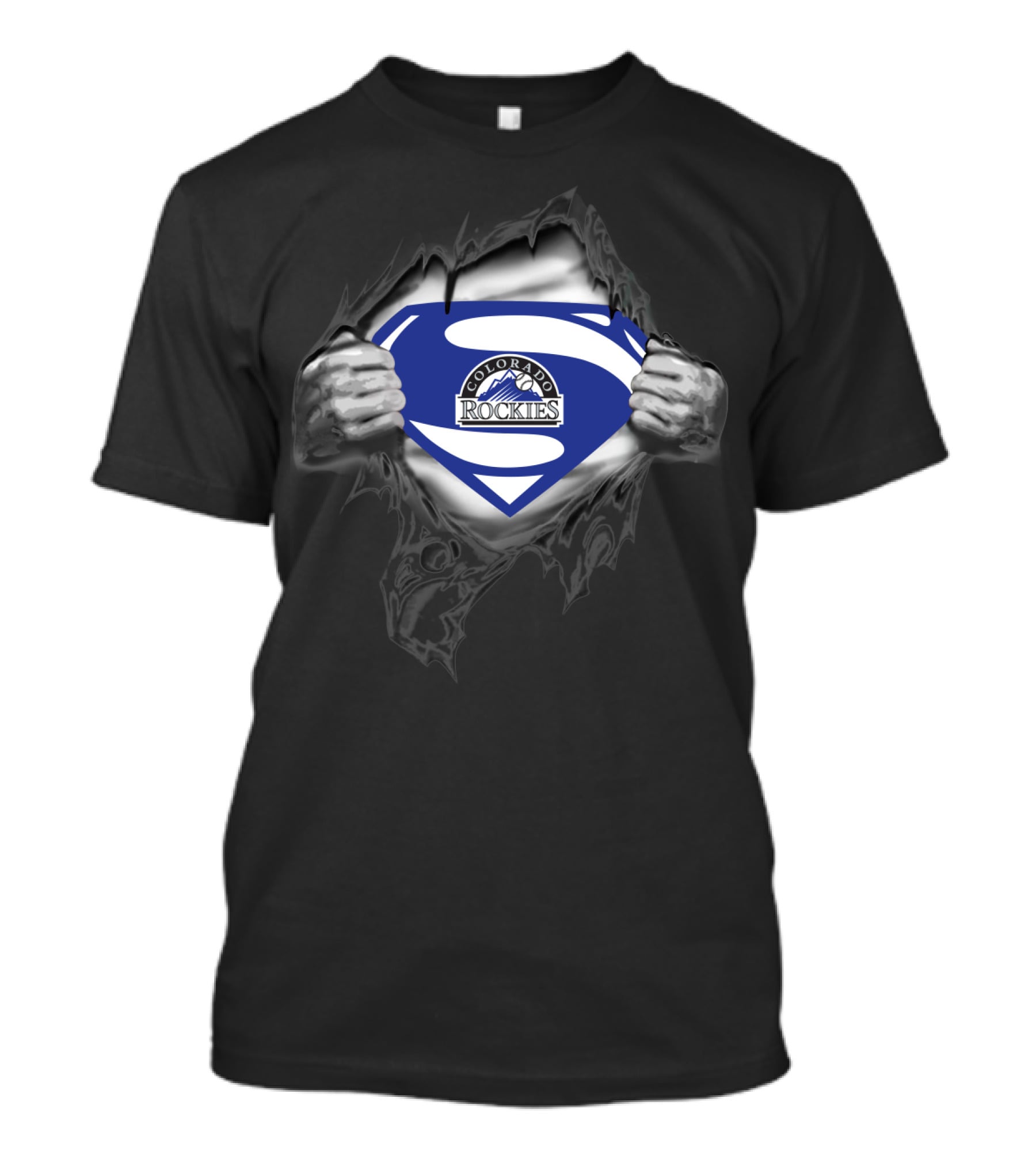 Colorado Rockies Super Emblem Tear T-Shirt