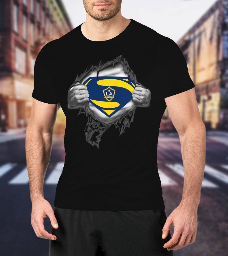 Superman Style La Galaxy Superman Emblem T-Shirt