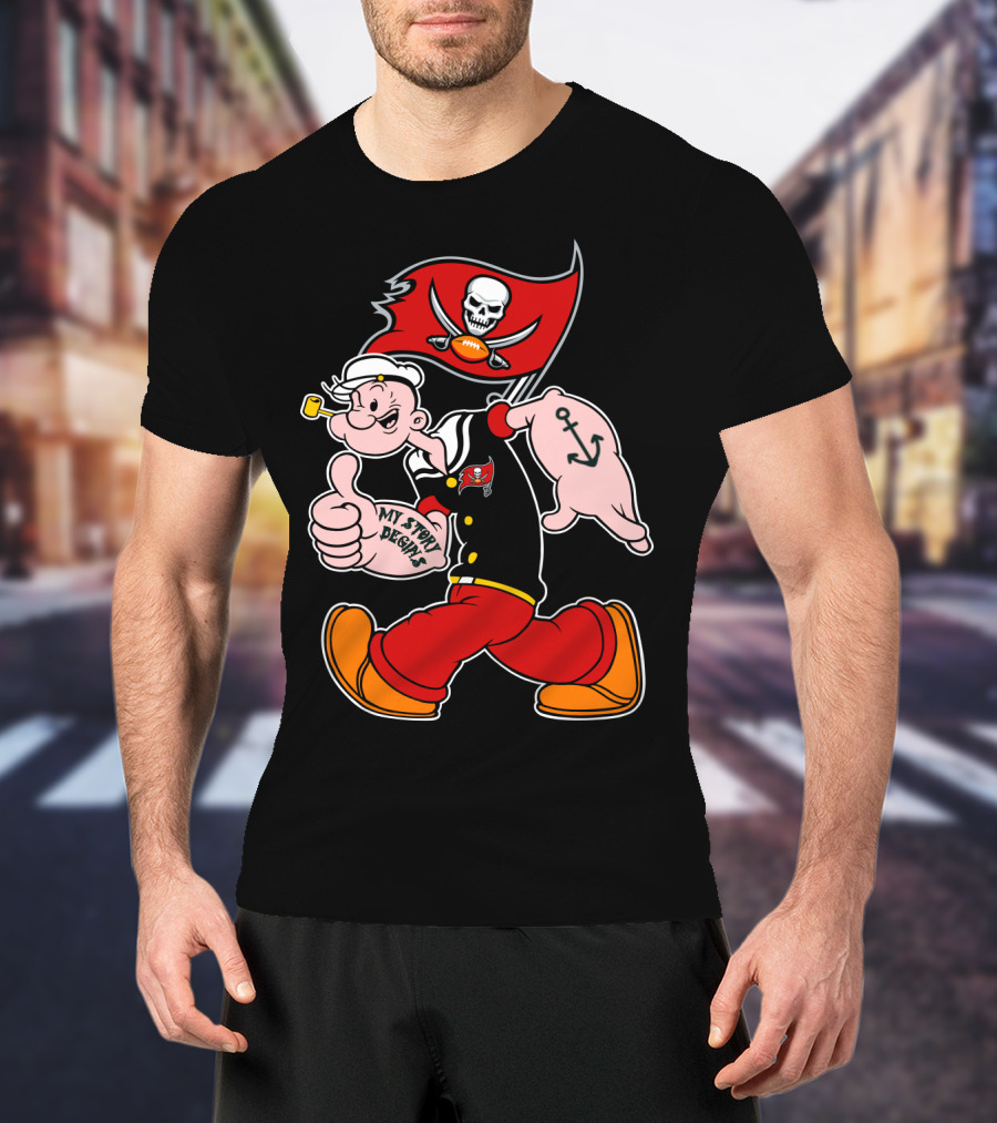 Tampa Bay Buccaneers Popeye My Story Begins T-Shirt