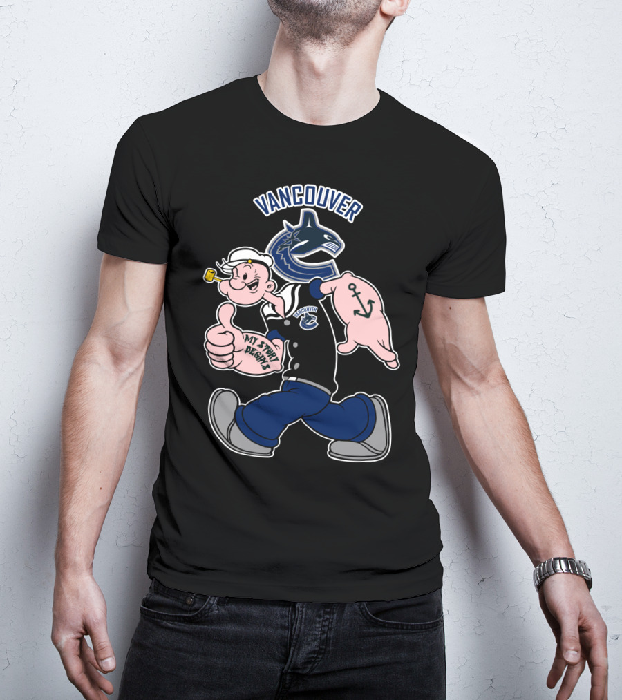 Vancouver Canucks My Story Designs Sailor Character T-Shirt