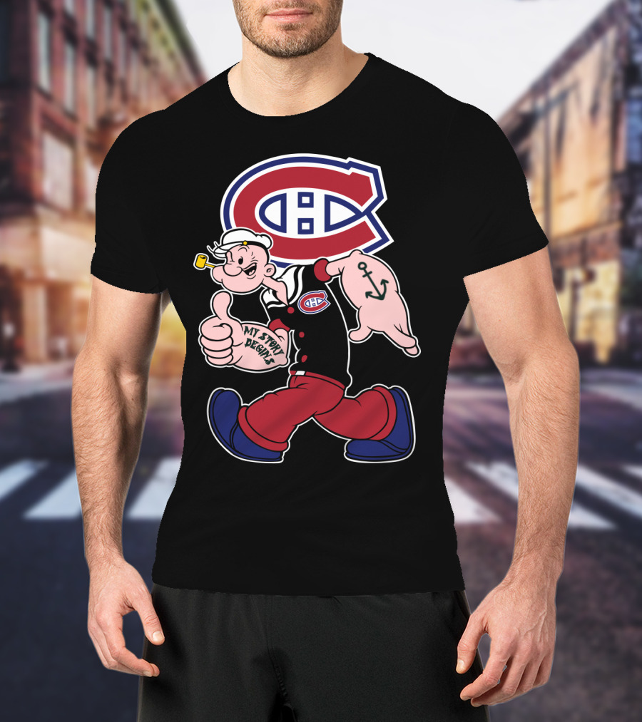 Montreal Canadiens Popeye My Story Begins T-Shirt