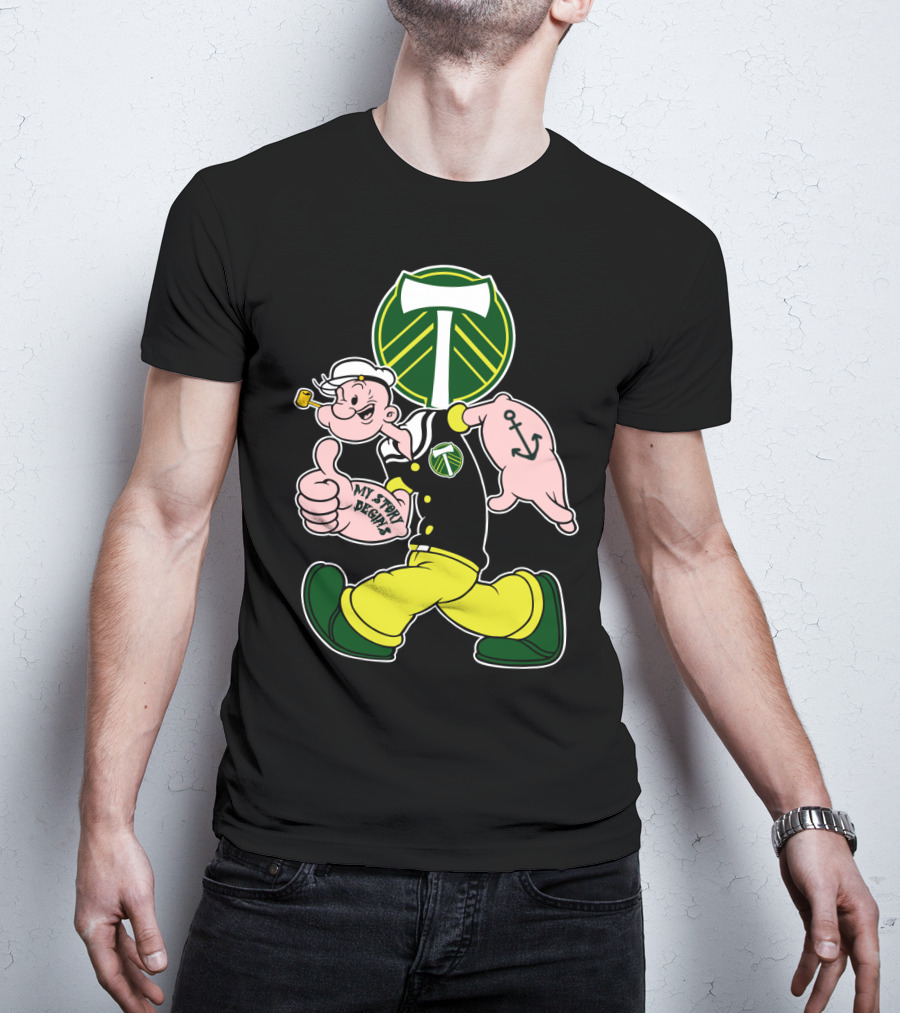 Portland Timbers My Story Designs Popeye Anchor T-Shirt
