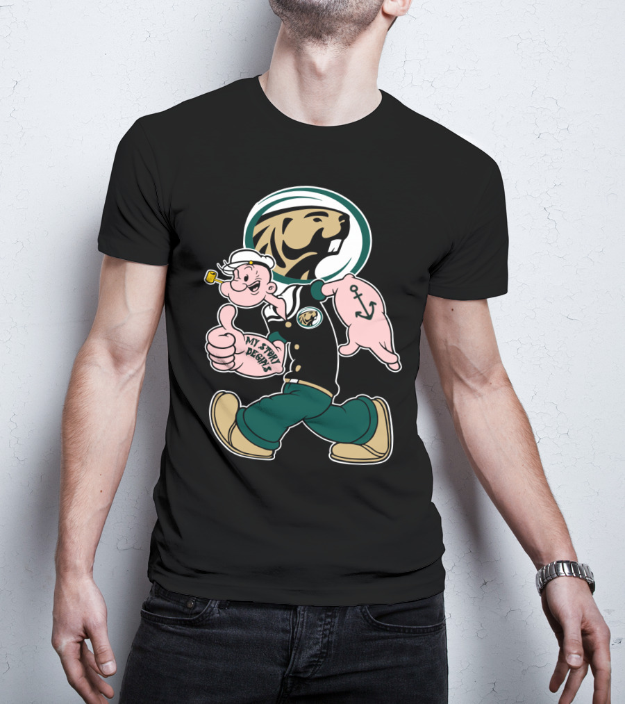 Bemidji State Beavers Popeye My Story Designs T-Shirt