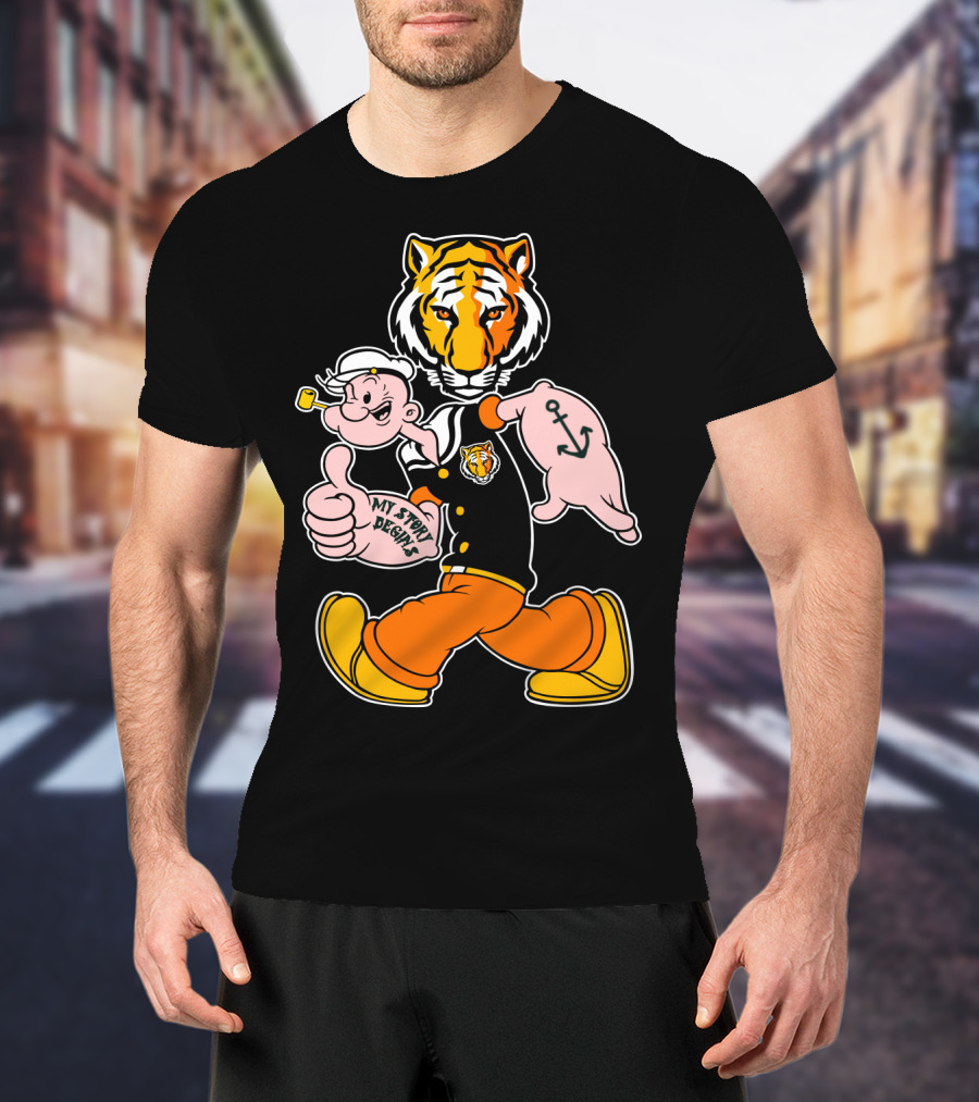 Depauw Tigers My Story Begins Tiger And Sailor T-Shirt