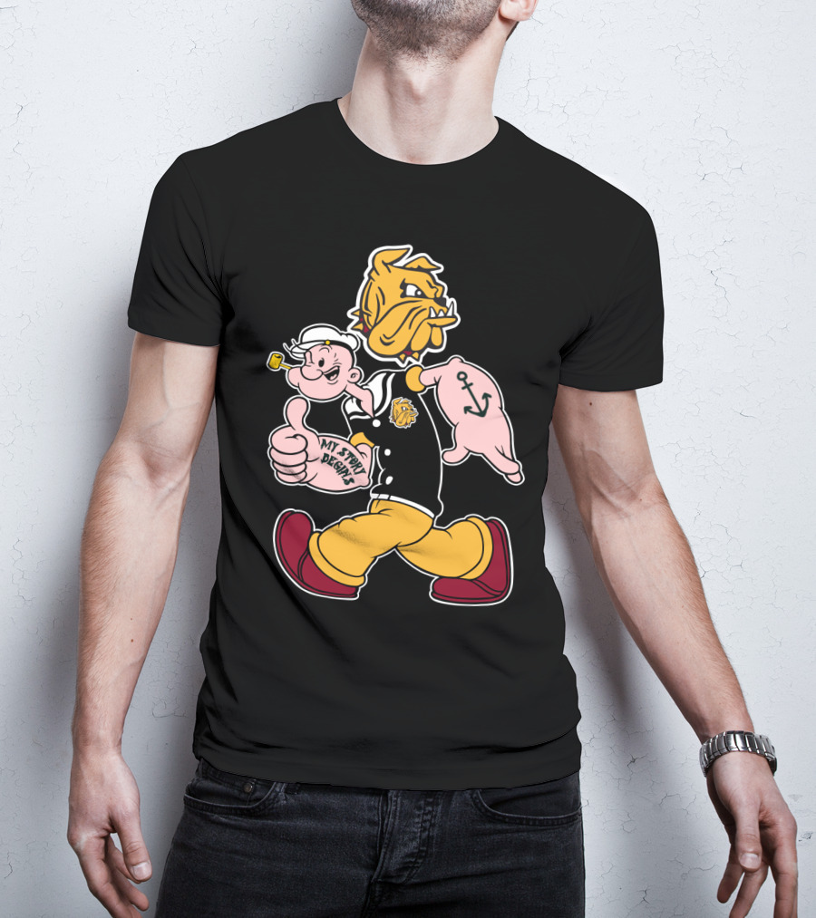Duluth Bulldogs Popeye My Story Designs T-Shirt