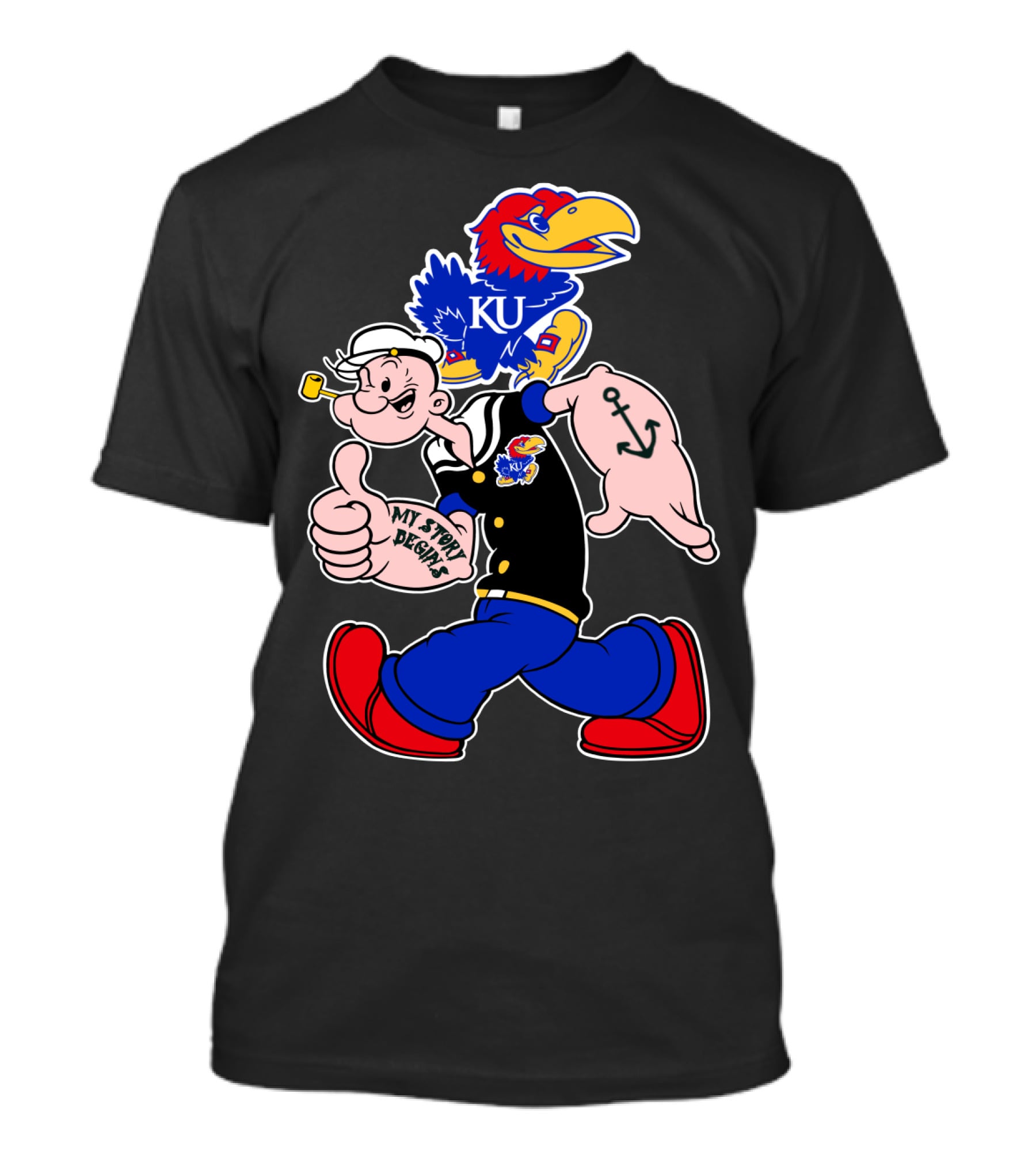 Kansas Jayhawks Ku My Story Begins T-Shirt
