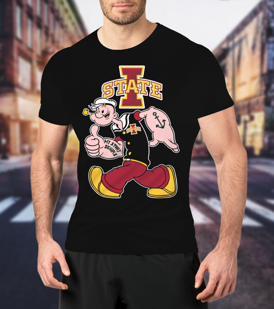 Iowa State Cyclones Popeye My Story Begins T-Shirt