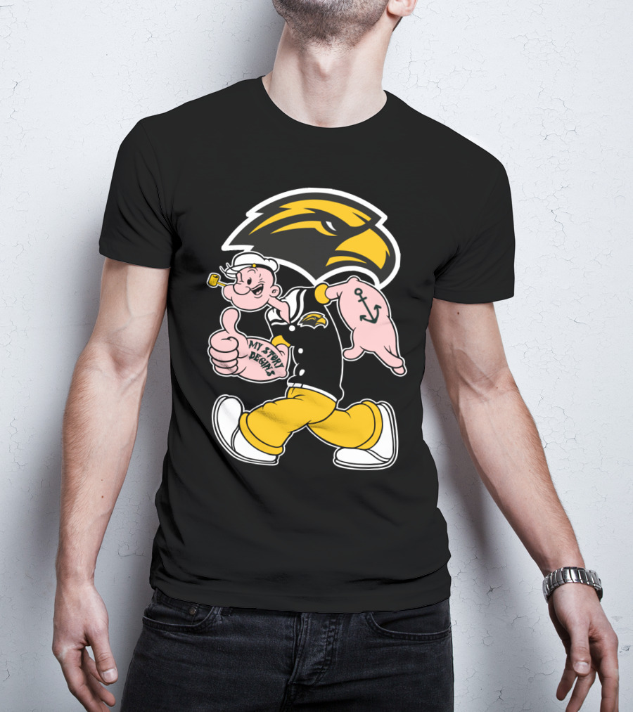 Southern Mississippi Golden Eagles My Story Begins Popeye T-Shirt