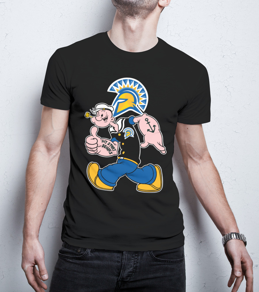 San Jose State Spartans Popeye My Story Begins T-Shirt