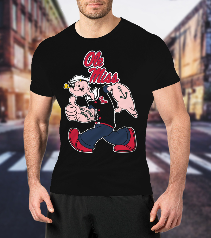 Ole Miss Rebels Popeye My Story Begins T-Shirt