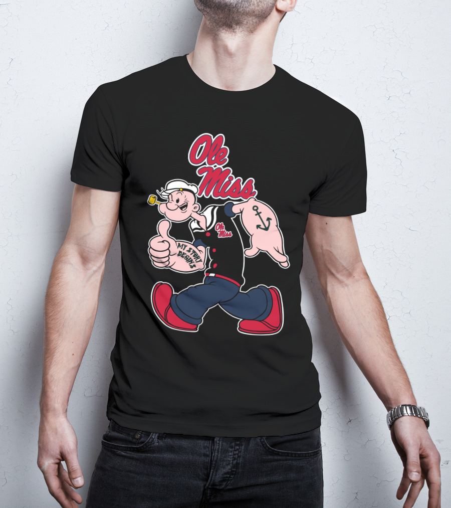 Ole Miss Rebels Popeye My Story Begins T-Shirt