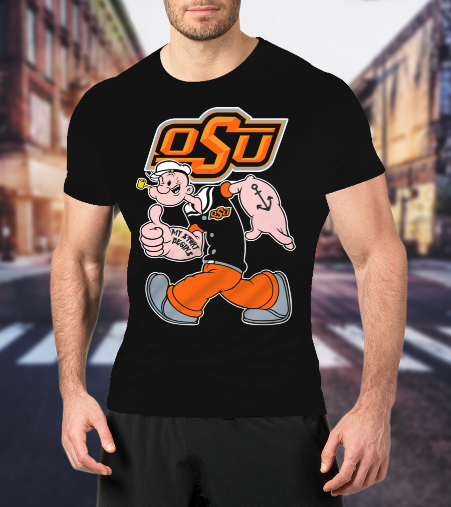 Osu Cowboy Popeye My Story Begins T-Shirt