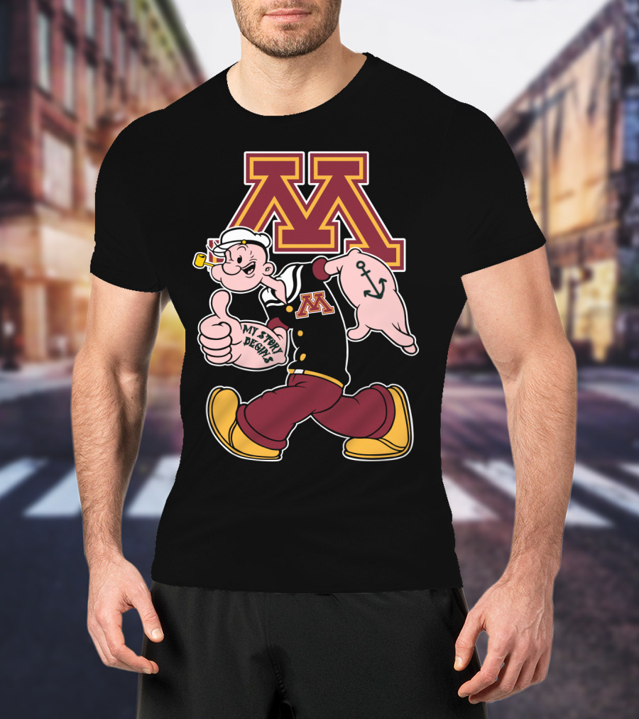 Minnesota Golden Gophers Popeye My Story Begins T-Shirt
