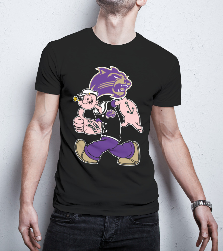Western Carolina Catamounts Popeye My Story Designs T-Shirt