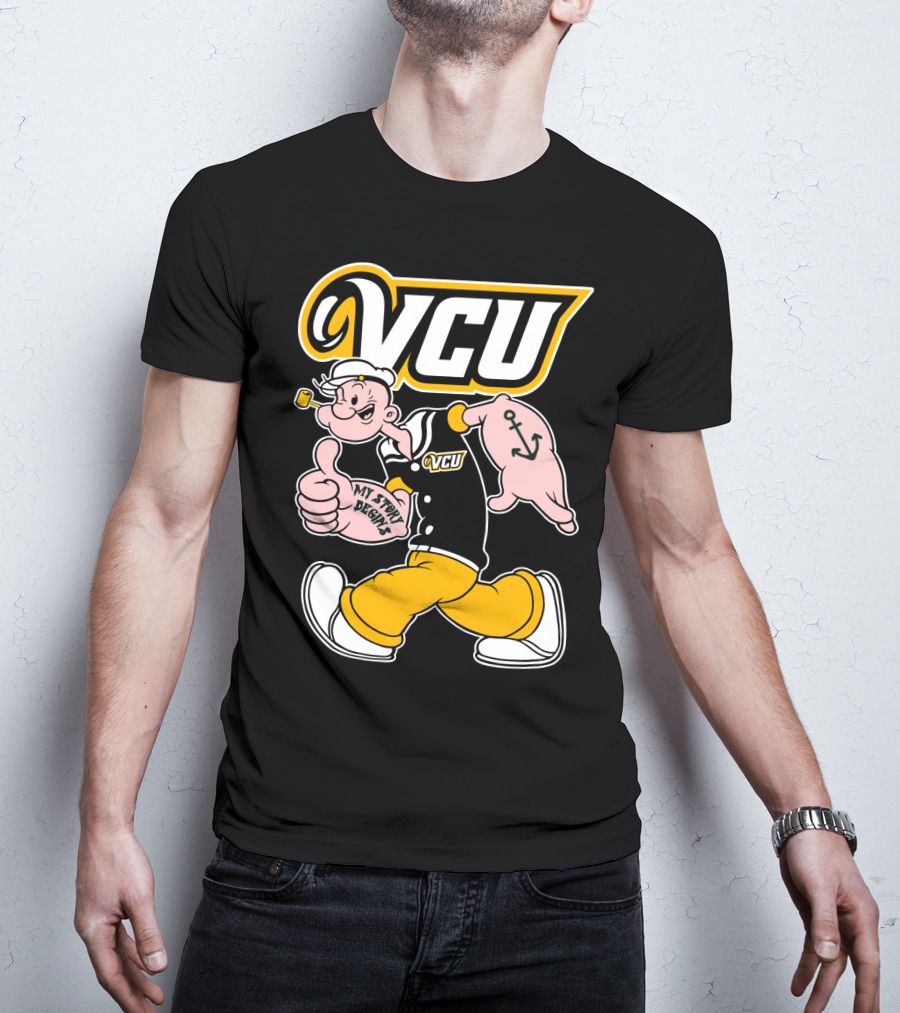 Vcu Rams Popeye My Story Designs T-Shirt