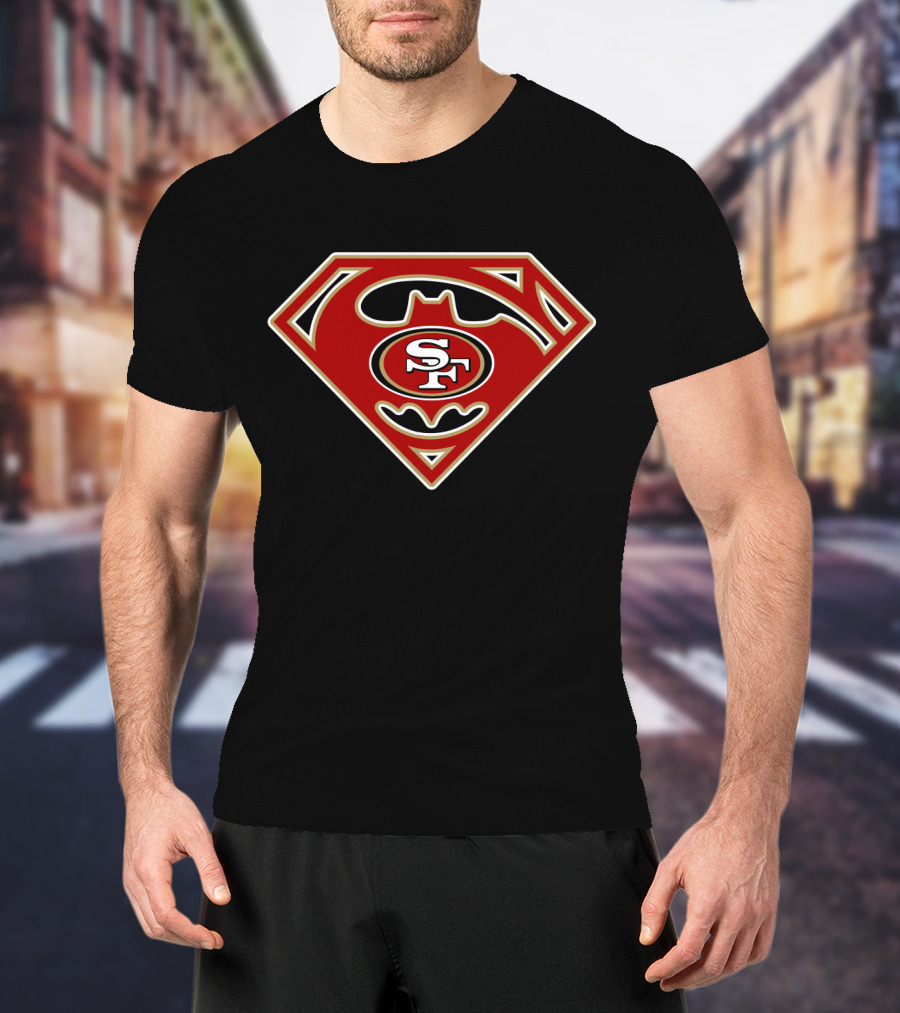 Sf Niners 49ers Batman Superman T-Shirt