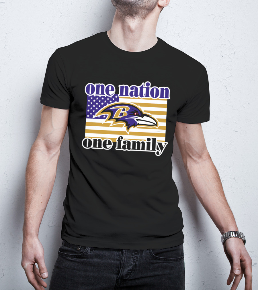 Baltimore Ravens One Nation One Family T-Shirt