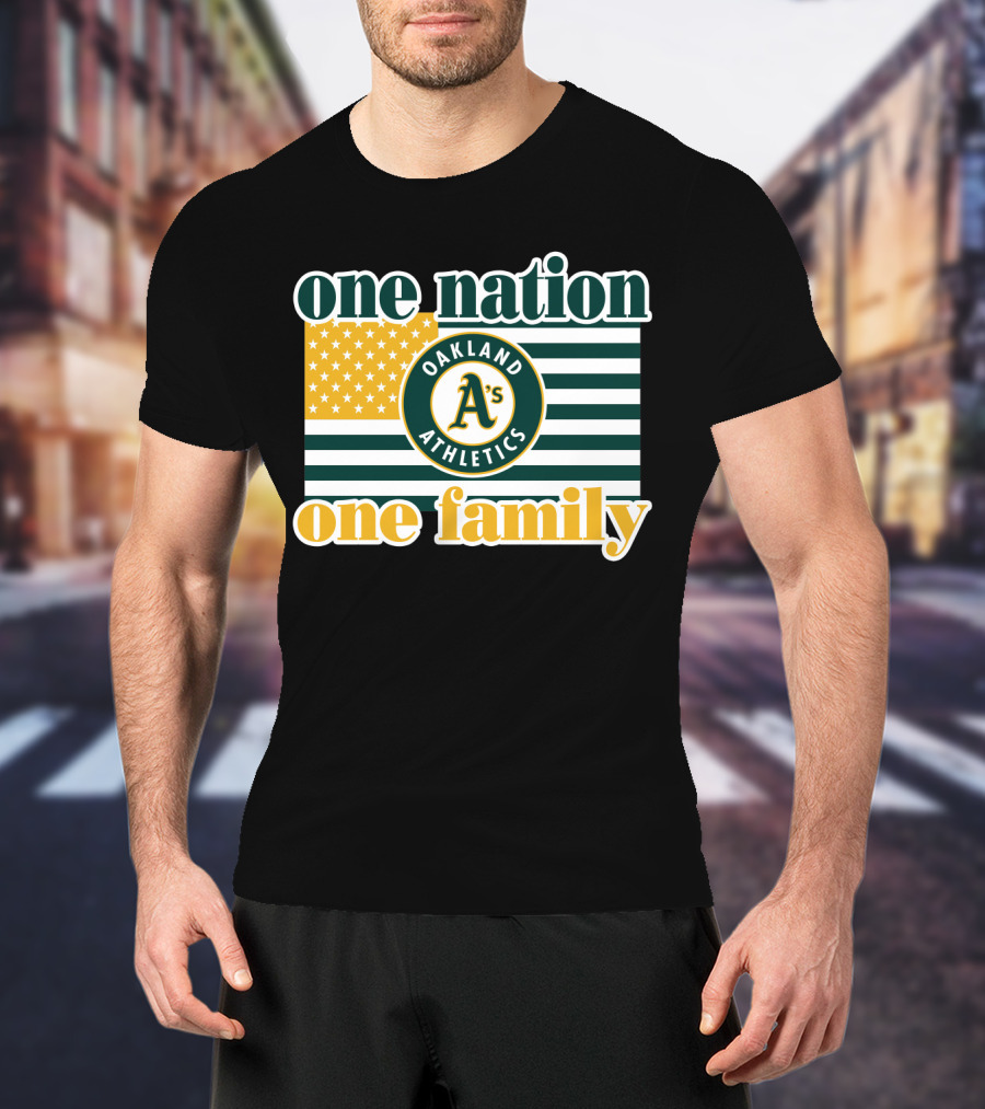 One Nation One Family Oakland Athletics T-Shirt