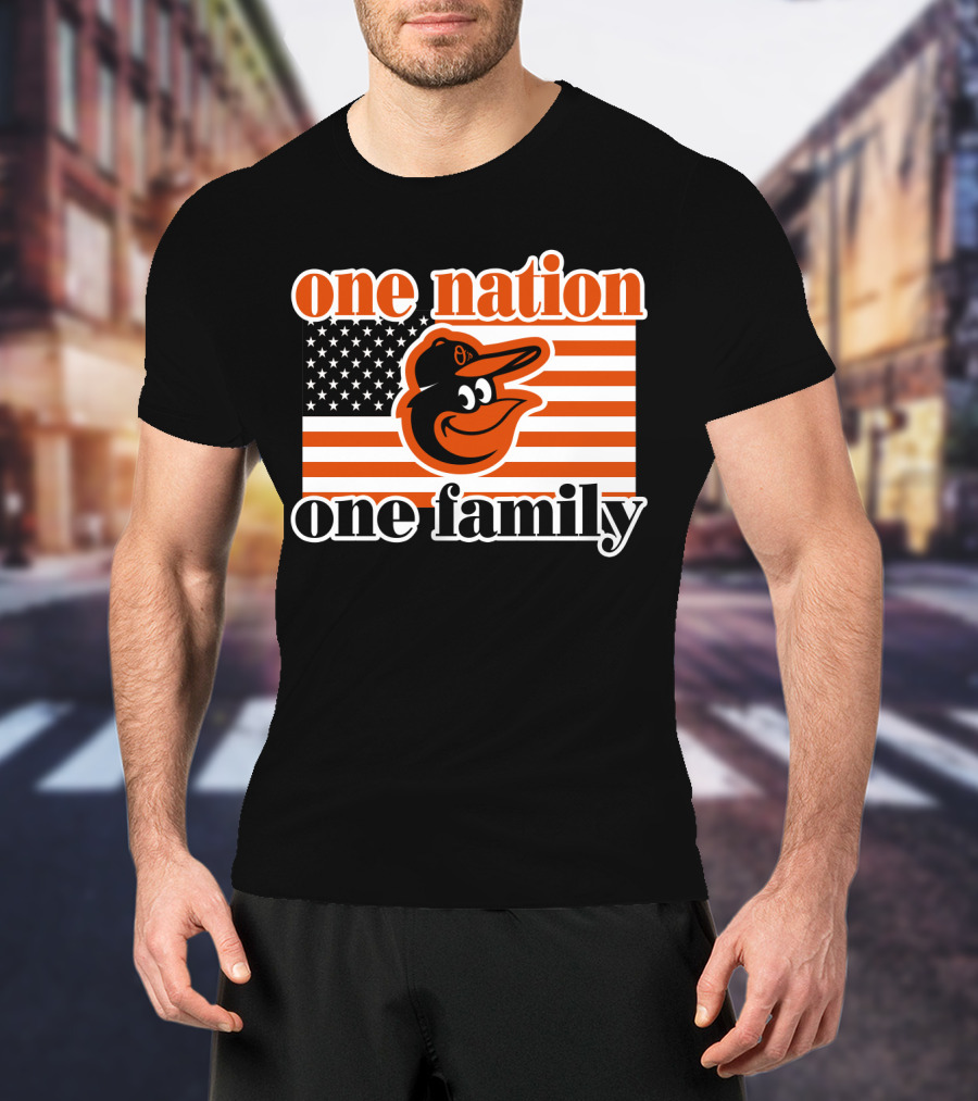 One Nation One Family 59 Baltimore Orioles T-Shirt