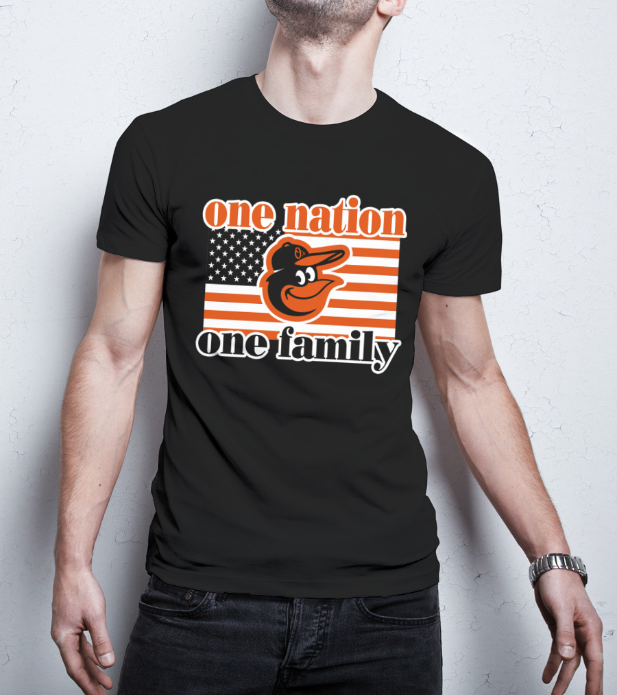 One Nation One Family 59 Baltimore Orioles T-Shirt