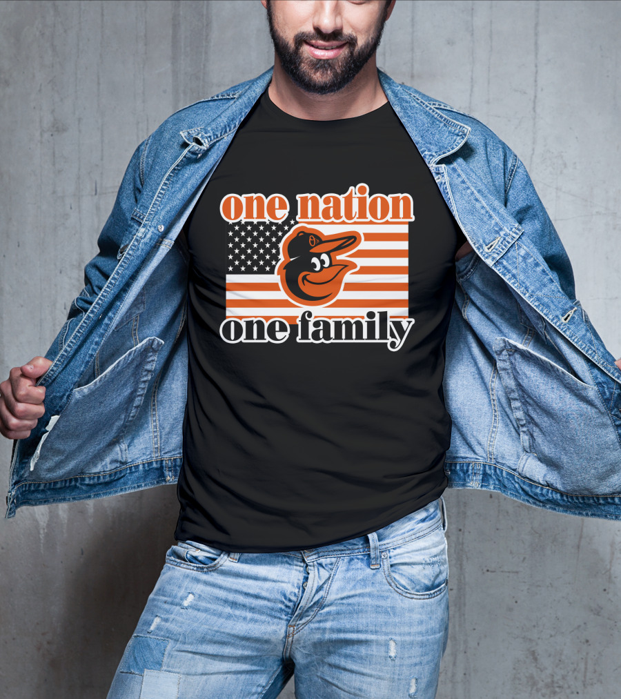 One Nation One Family 59 Baltimore Orioles T-Shirt