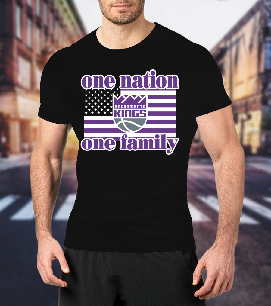 Sacramento Kings One Nation One Family T-Shirt